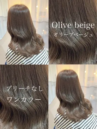 セミロング カラー 似合わせカット得意 仁井亮のヘアスタイル