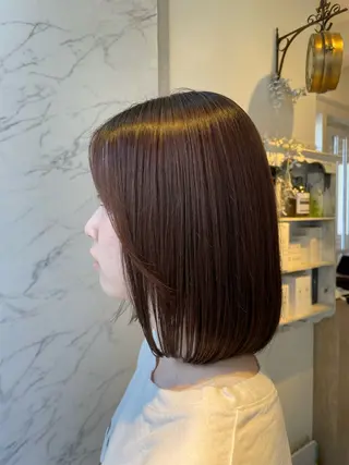 ミディアム 北田🌟小顔レイヤー 🌟人気カラーのヘアスタイル