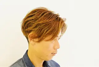 ミディアム メンズ 石鳶 勝のヘアスタイル