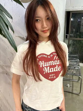 ロング TALO所属・似合わせレイヤーカ ット　ʚɞ riiのヘアスタイル