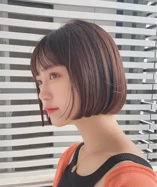 ミディアム カラー 🩵美艶髪×透明感 カラー×質感再生💚のヘアスタイル