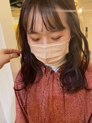 セミロング SALOWIN 栄3丁目店所属・砂原 ひよりのヘアスタイル