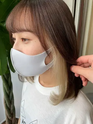 カラー 【店長】インナー指名 No.1戸塚優思のヘアスタイル