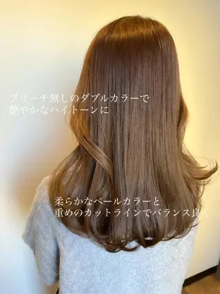 ロング カラー ヘアアレンジ topstylist 芳賀みなみのヘアスタイル