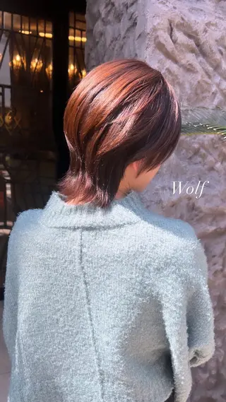 ショート カラー パーマ 髙橋 リナ‪のヘアスタイル