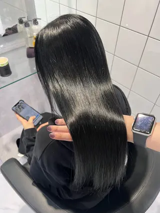 ロング カラー ヘアアレンジ 透明感ベージュ🪽 髪質改善🤎Rinのヘアスタイル