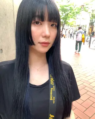 ロング カラー la fith所属・rico_by ヘアとアイブロウのヘアスタイル