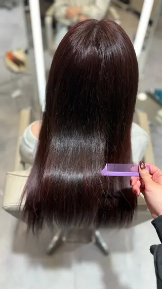 カラー 山中 萌百花のヘアスタイル