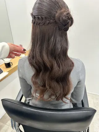 ロング ヘアアレンジ 海外ヘア/透明感カラ ー🍒nao.のヘアスタイル