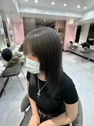 ミディアム カラー mari_ xenaのヘアスタイル