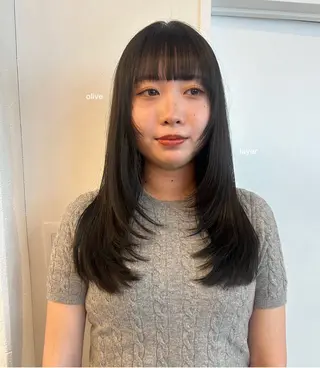 カラー tomu/天神大名/ 透明感カラー🐧のヘアスタイル