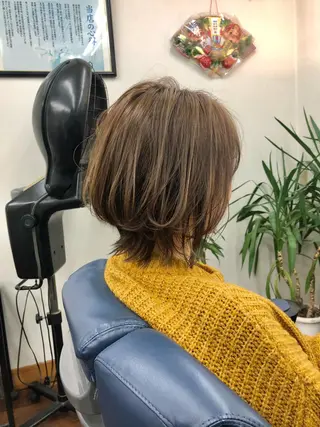 ショート カラー wカラー 指名No1かけるのヘアスタイル