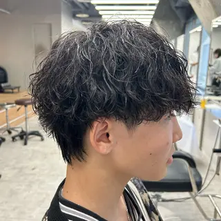 ショート パーマ メンズ メンズパーマ/ 新潟駅/佐藤裕のヘアスタイル