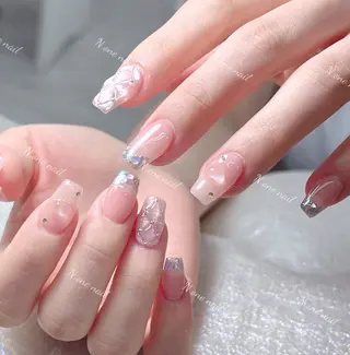 ネイル 長いだし/スカルプ/ パラシェルN.oneのネイルデザイン