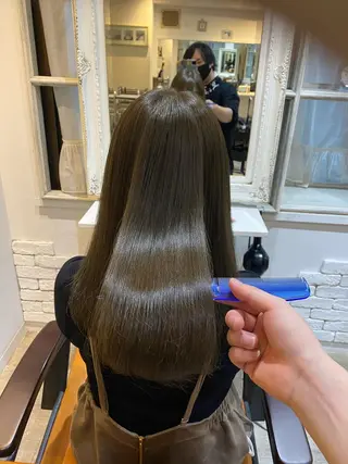 セミロング カラー 🌈艶髪人気№１🌈 newi池袋店⭐江口のヘアスタイル