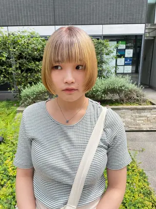 ミディアム カラー パーマ ヘアアレンジ メンズ キッズ ネイル マツエク・マツパ アイブロウ tatsumi/ボブ ウルフ/レイヤーのヘアスタイル