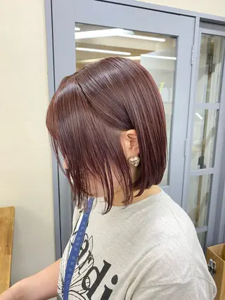 ショート 🫧透明感ワンカラー 🫧mio 🫧のヘアスタイル