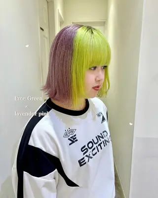 ミディアム カラー エクステ/ハイトーン 🐏☁️miminaのヘアスタイル