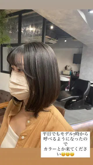 ミディアム little  横浜所属・🌷久保田 優🌷のヘアスタイル