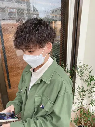 メンズ メンズパーマ/鈴木 雅也/メンズカットのヘアスタイル