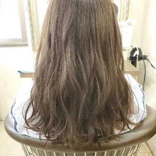 セミロング カラー 韓国ヘア🇰🇷 レイヤー/芝春樹のヘアスタイル