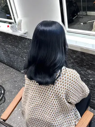 ロング カラー 山下 心のヘアスタイル