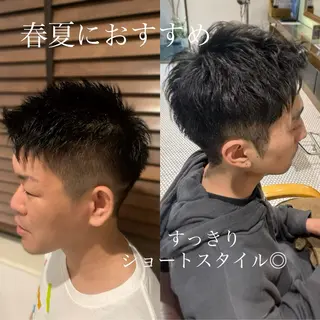 ショート メンズ レイヤーカット/艶髪 /パーマaikoのヘアスタイル