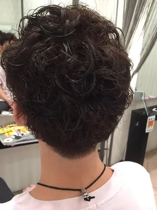 カラー パーマ メンズ 田畑 福恵のヘアスタイル
