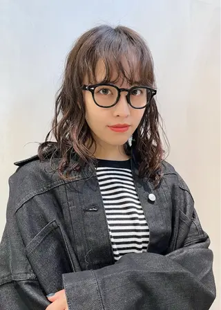 ミディアム パーマ 原宿パーマ kazuのヘアスタイル