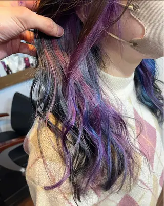 ロング カラー 原宿サロン代表 デザインカラー伊藤卓のヘアスタイル