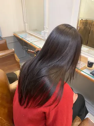 ロング カラー 金谷 美幸のヘアスタイル