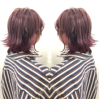 ミディアム カラー 髪質改善特化サロン ICONIQ天神店のヘアスタイル