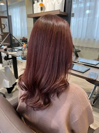 ロング カラー 井上 光のヘアスタイル