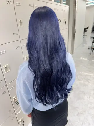 ロング カラー ダブルカラー 韓国ヘアKYONのヘアスタイル