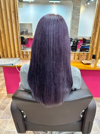 ロング SALOWIN心斎橋Suite店所属・ブリーチ毛にもできる 縮毛矯正|鷹司郎のヘアスタイル