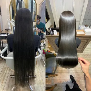 ロング shinka 髪質改善　縮毛矯正所属・美髪ストレート/美髪 レイヤー特化増原優斗のヘアスタイル