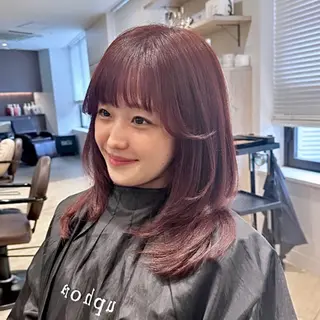 セミロング カラー 💎銀座/レイヤー/ AYAKI💎のヘアスタイル