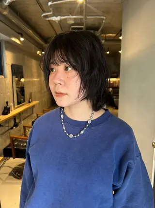 ミディアム 石原 実のヘアスタイル