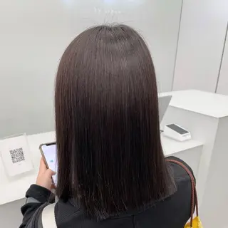 ミディアム カラー 髪質改善ストレート KENTOのヘアスタイル