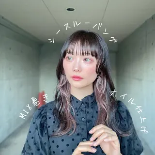 セミロング 酸性縮毛矯正/ ホッタケイシのヘアスタイル