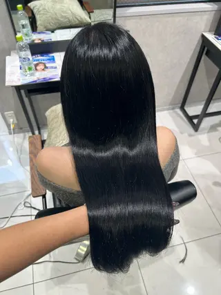 カラー 透明感カラー💙 束感まつげ🪼海月のヘアスタイル