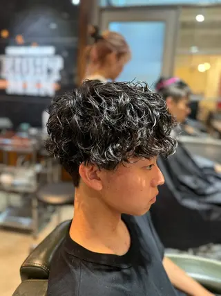 ショート パーマ メンズ 【⭐️men's限定 ⭐️】平田雅暉のヘアスタイル