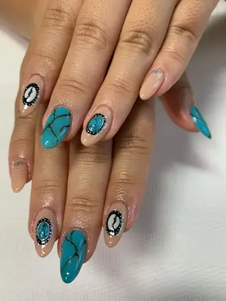 ネイル rukianail 新里のネイルデザイン