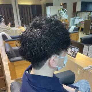 ショート パーマ メンズ すげ さやかのヘアスタイル