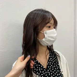 ロング カラー yumeka🩶ボブ 暖色/透け感カラーのヘアスタイル