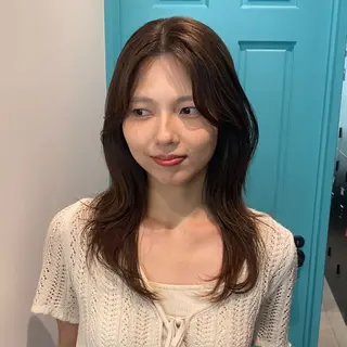 カラー 韓国ヘア AINA🐱のヘアスタイル