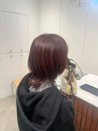 ミディアム ナンバースリーヘアラウンジ 溝の口店所属・カラーモデル急募⛓ katoのヘアスタイル