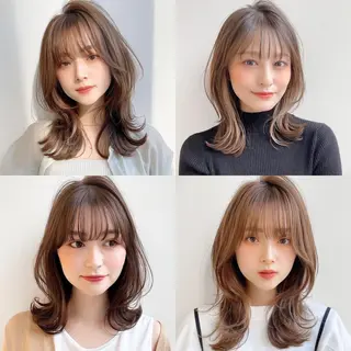 ミディアム カラー 宮本 聖希のヘアスタイル