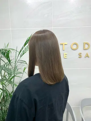 ミディアム カラー 本格ヘッドスパ🌿 ×ヘア 佐藤のヘアスタイル