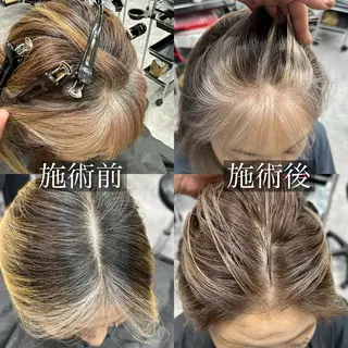 セミロング カラー ヘアアレンジ 久米 治仁のヘアスタイル